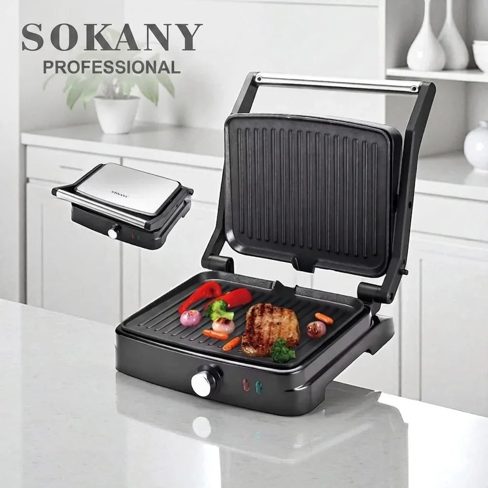 🔥 Parrilla Eléctrica Sokany – Potencia y practicidad para tus comidas favoritas