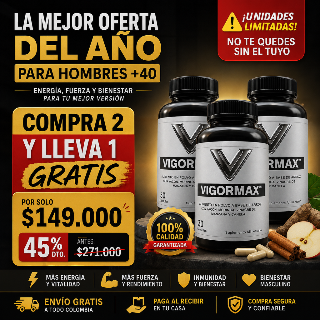 🔥 Vigor Max – Recupera tu energia de forma natural y segura — ¡o le devolvemos su dinero!