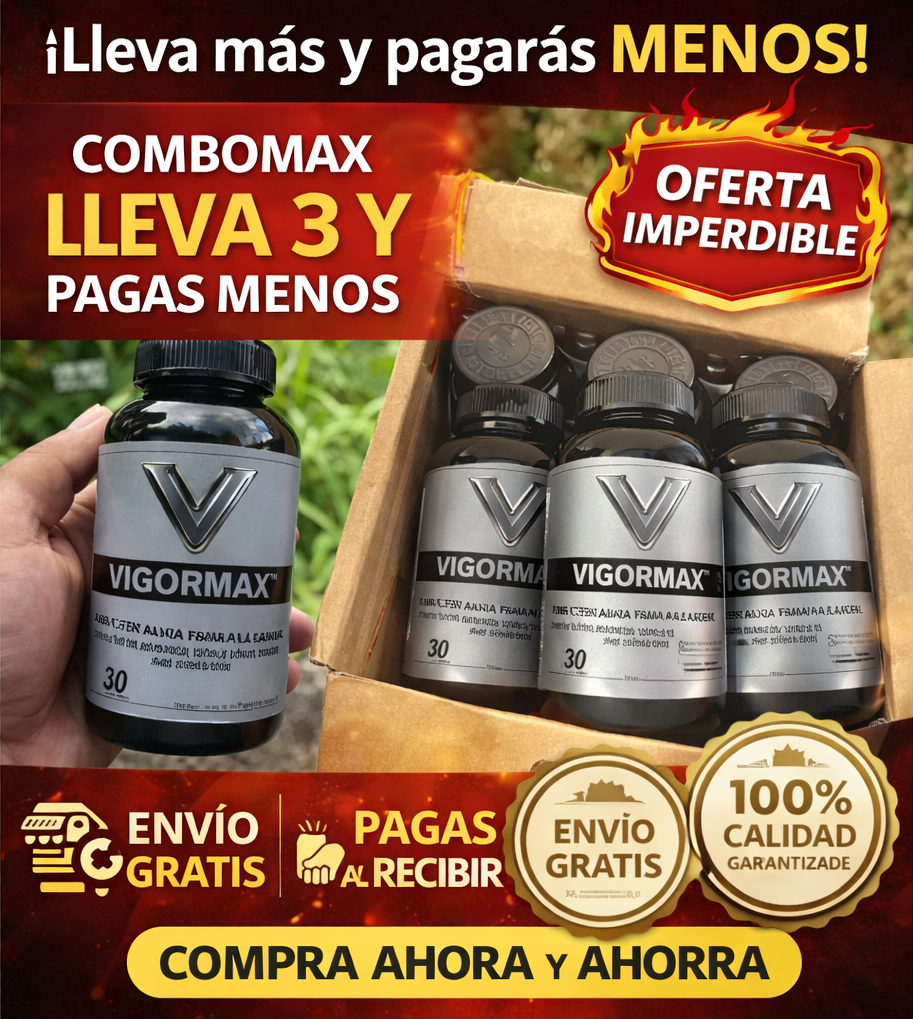🔥 Vigor Max – ¡Más Energía, Más Rendimiento, Más Confianza!