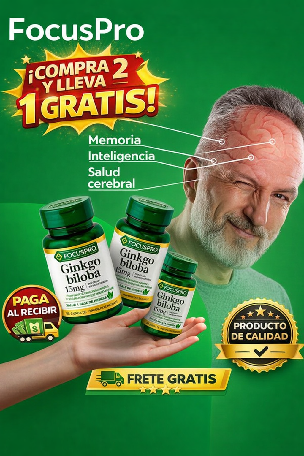 🧠✨ FOCUS PRO – Para Quien Quiere Mantener la Mente Activa y la Memoria Fuerte