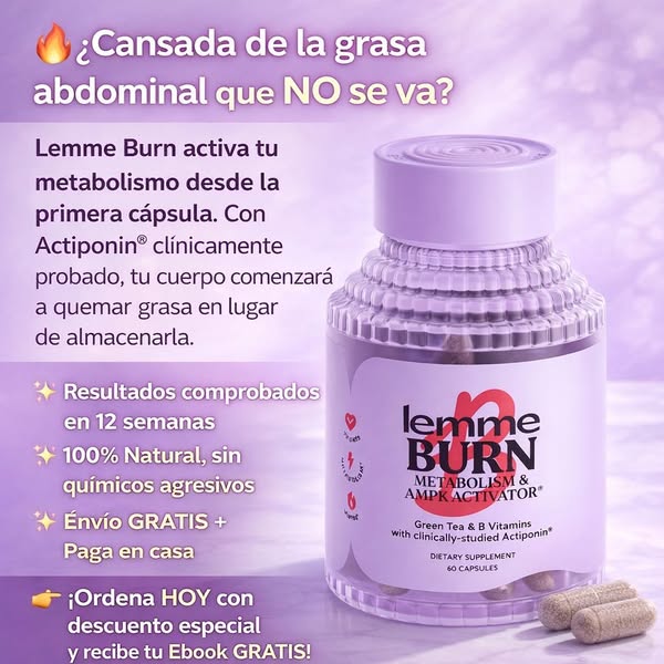 🔥 Lemme Burn - APOYO AL METABOLISMO Y ENERGÍA DIARIA