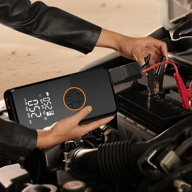 🚗 Arrancador de Emergencia 1000A con Compresor Digital para Auto